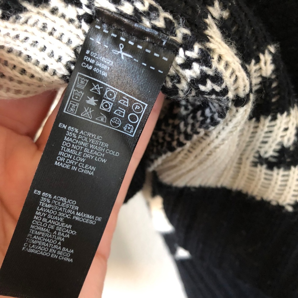 EUC | Forever 21 | Black & Cream Cardigan - Picture 6 of 6